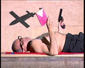 
    Still aus dem Video On the Flies from the Market Place, 2000
    
    © Marina Grzinic
   
